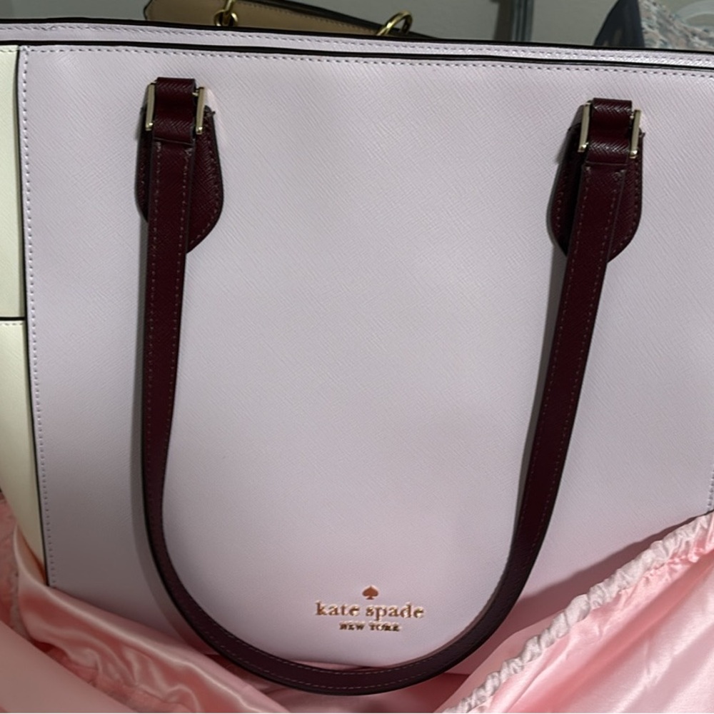 Kate Spade Pink and Red Tote Bag